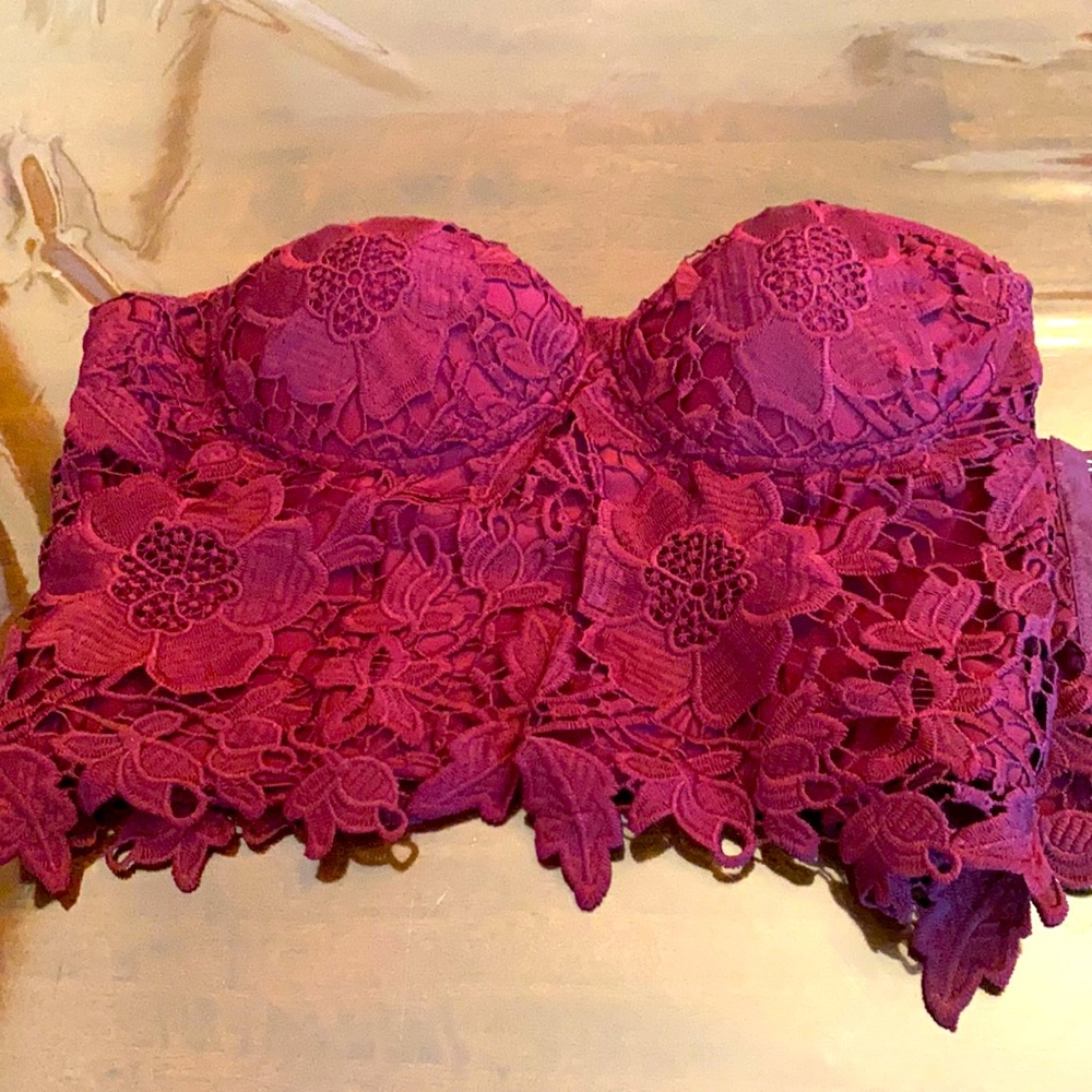 Maroon corset